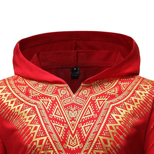 Chaqueta Larga Estampado Jefe Africano con Dobladillo Curvo - Image 17