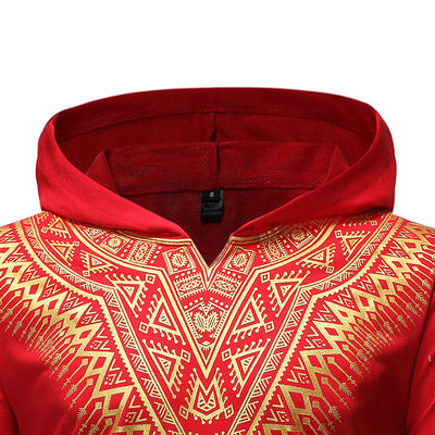 Chaqueta Larga Estampado Jefe Africano con Dobladillo Curvo - Image 2