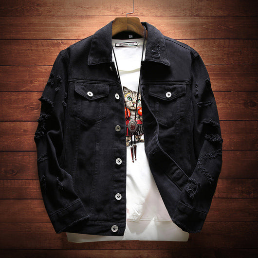 Chaqueta Denim Slim Fit Hombre - Estilo Casual Moderno para Otoño e Invierno - Image 4