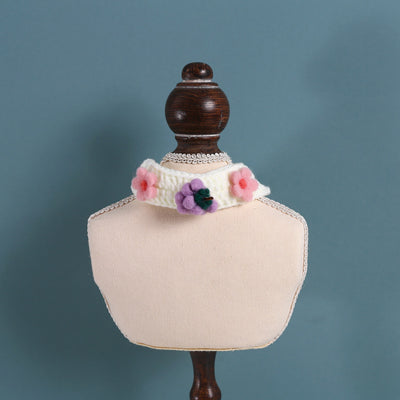 Collar para Gatos de Lana Tejida con Flores, Abejas y Frutas - Diseño Personalizado - Image 17