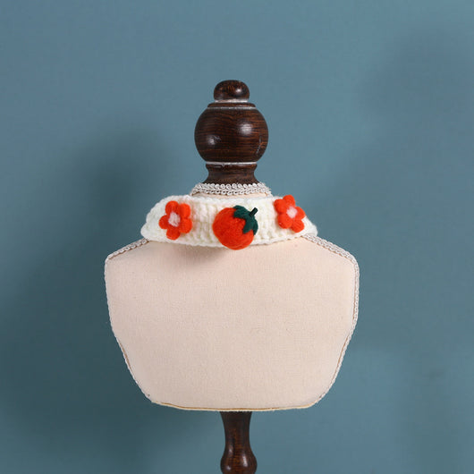 Collar para Gatos de Lana Tejida con Flores, Abejas y Frutas - Diseño Personalizado - Image 15