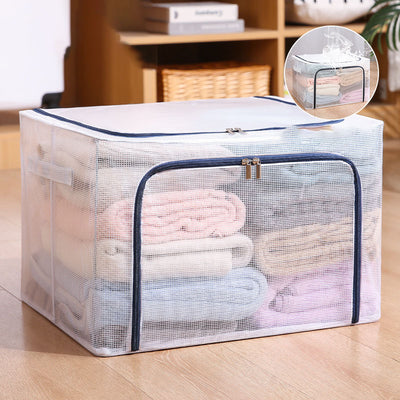 Caja de Almacenamiento Transpirable con Marco de Acero - Grande, Resistente al Agua - Image 9