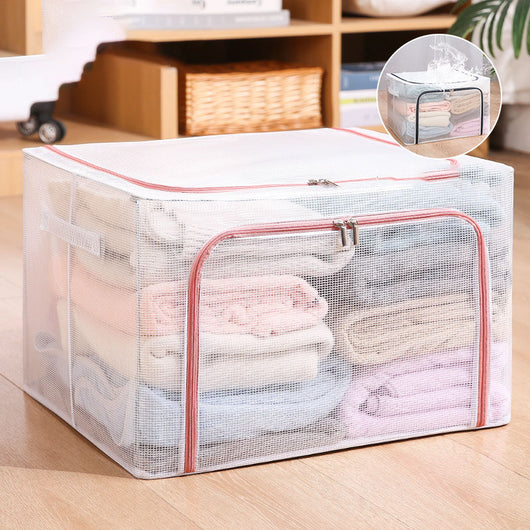 Caja de Almacenamiento Transpirable con Marco de Acero - Grande, Resistente al Agua - Image 8