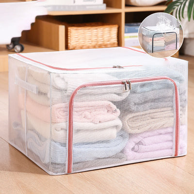 Caja de Almacenamiento Transpirable con Marco de Acero - Grande, Resistente al Agua - Image 2