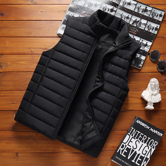 Chaleco de Plumón para Hombre - Abrigo sin Mangas Otoño e Invierno