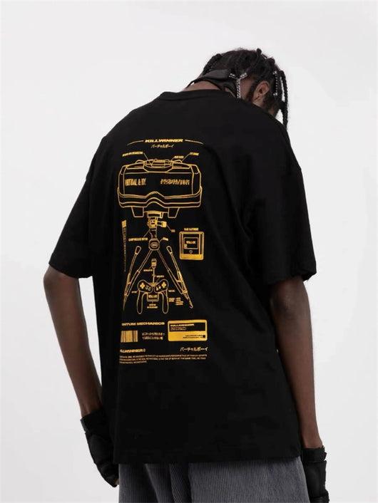Playera Holgada Unisex de Manga Corta - Estilo Casual para Parejas - Image 8