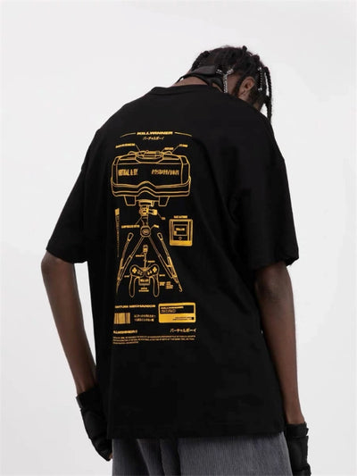 Playera Holgada Unisex de Manga Corta - Estilo Casual para Parejas - Image 3