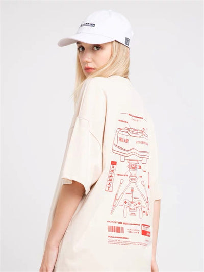 Playera Holgada Unisex de Manga Corta - Estilo Casual para Parejas