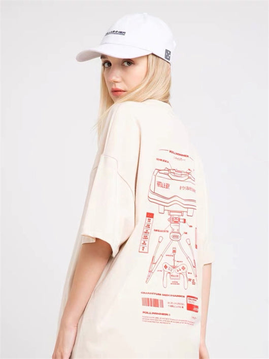 Playera Holgada Unisex de Manga Corta - Estilo Casual para Parejas