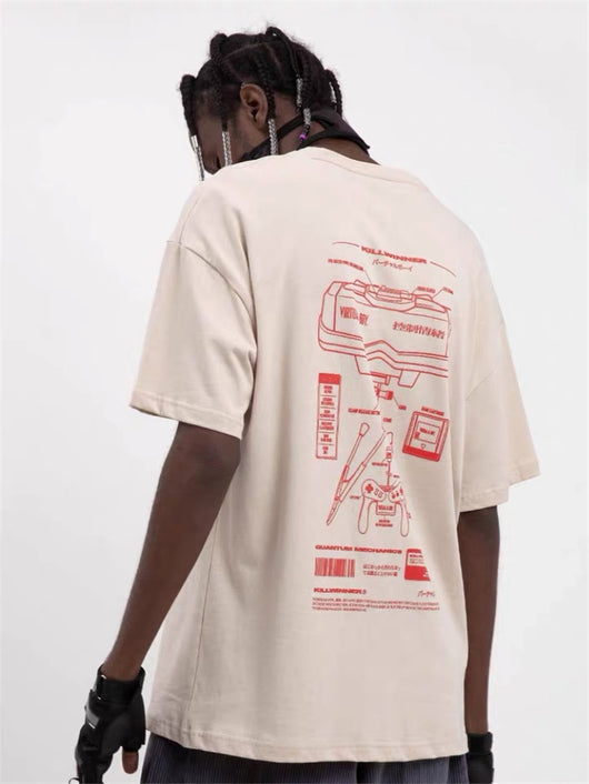 Playera Holgada Unisex de Manga Corta - Estilo Casual para Parejas - Image 4