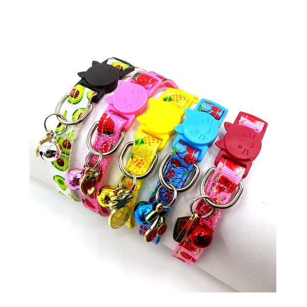 Collar para Gato con Campana y Estampado de Patitas