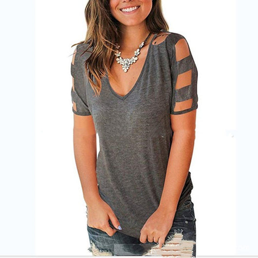 Blusa Corta Escote en V Frosty para Mujer - Image 4