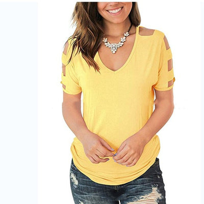 Blusa Corta Escote en V Frosty para Mujer - Image 5