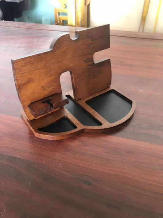 Organizador Multifuncional de Madera para Escritorio y Mesita de Noche