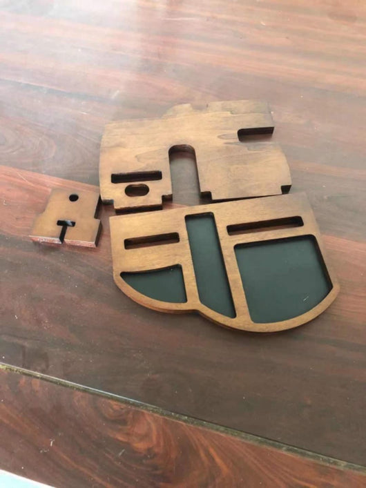 Organizador Multifuncional de Madera para Escritorio y Mesita de Noche - Image 2