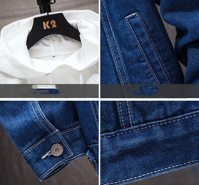 Chaqueta Denim Suelta Casual para Hombre - Estilo Estudiante - Image 10