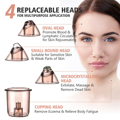Dispositivo 4 en 1 de Limpieza Facial: Gua Sha, Succión, Extractor de Puntos Negros y Poros Profundos - Image 10
