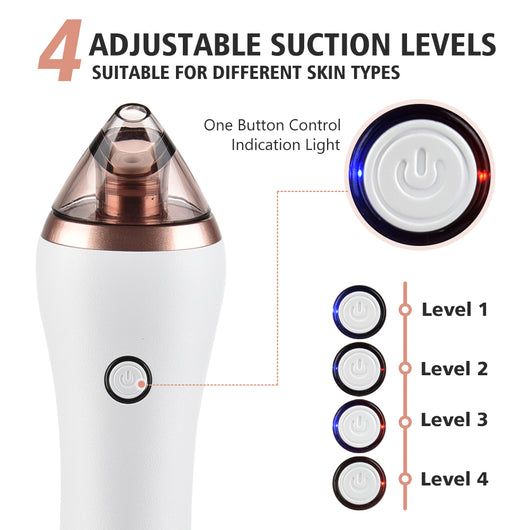 Dispositivo 4 en 1 de Limpieza Facial: Gua Sha, Succión, Extractor de Puntos Negros y Poros Profundos - Image 13