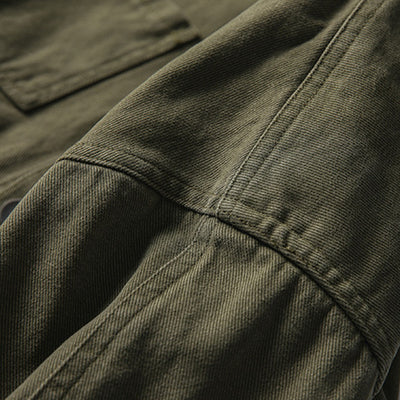 Chaqueta de Trabajo Suelta con Cuello de Pana para Hombre - Image 11