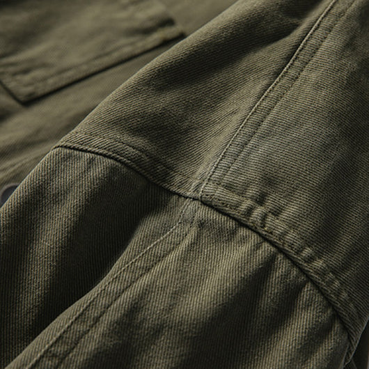 Chaqueta de Trabajo Suelta con Cuello de Pana para Hombre - Image 11