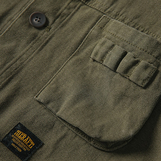 Chaqueta de Trabajo Suelta con Cuello de Pana para Hombre - Image 12