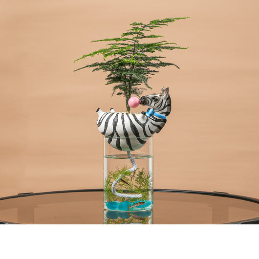 Adornos de Paisaje Miniatura con Animales en Pecera de Vidrio - Image 5