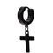 Titanium Steel Men's Cross Earrings Stainless Steel Cross Negro