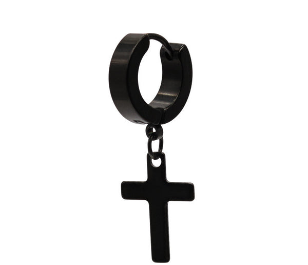 Aretes Cruz de Acero Titanio para Hombre - Diseño Minimalista Duradero - Image 6