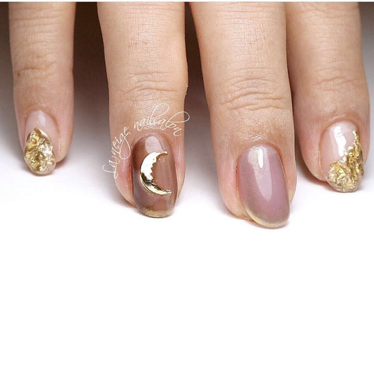 Joyas para Uñas Luna Grande - Accesorios de Aleación Dorado y Plateado - Image 8