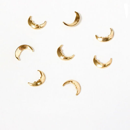 Joyas para Uñas Luna Grande - Accesorios de Aleación Dorado y Plateado - Image 2