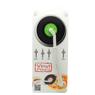 Cortador de Pizza de Silicona Estilo Vinilo - Diseño Retro Disco Vinyl - Image 3
