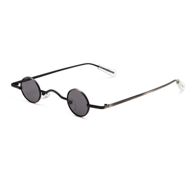 Gafas de Sol Retro Redondas Metal Vintage para Hombre - Image 3