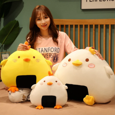 Peluche Suave Pollo y Pato - Almohada Adorable para Niñas