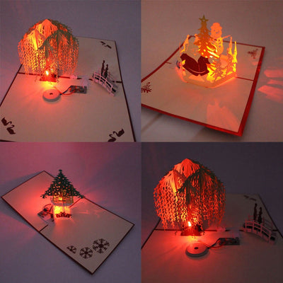 Tarjeta de Felicitación con Corte 3D en Papel