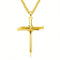 Steel Dorado Negro Color Fashion Mens Iron Nail Cross Pendant Necklace Stainless Steel 3mm Round Box Chain Jewelry Gift For Men Dorado 1PCS