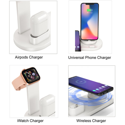 Cargador Inalámbrico 3 en 1 para Reloj, Auriculares y Smartphone - Image 7