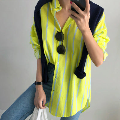 Camisa Boyfriend Suelta de Largo Medio - Corte Slim - Image 9