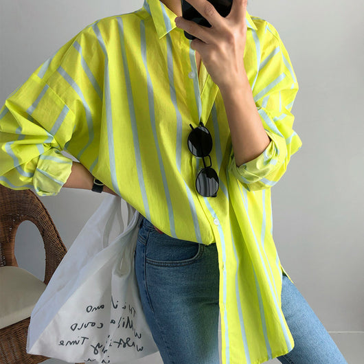 Camisa Boyfriend Suelta de Largo Medio - Corte Slim - Image 5