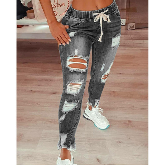 Pantalones Vaqueros Slim Mujer - Diseño Europeo Adelgazante