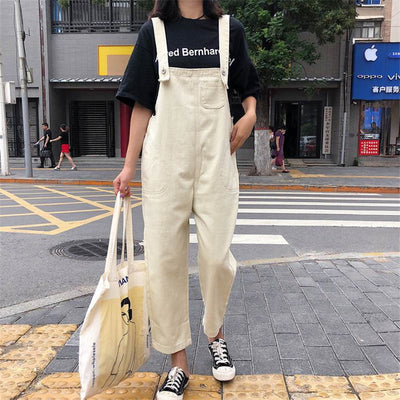 Pantalón Jumpsuit Coreano Suelto y Ligero de Corte Recto - Image 7