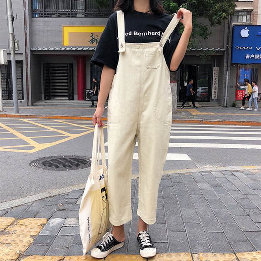 Pantalón Jumpsuit Coreano Suelto y Ligero de Corte Recto - Image 10