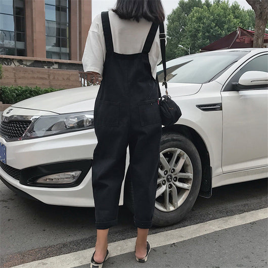 Pantalón Jumpsuit Coreano Suelto y Ligero de Corte Recto - Image 3