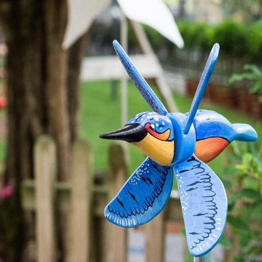 Molino de Viento Decorativo de Madera para Jardín - Estilo Rústico Farmhouse