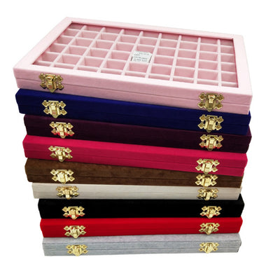 Organizador de Joyas y Accesorios con Tapa de Vidrio - Caja de Almacenamiento Grande - Image 17