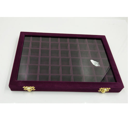 Organizador de Joyas y Accesorios con Tapa de Vidrio - Caja de Almacenamiento Grande - Image 3