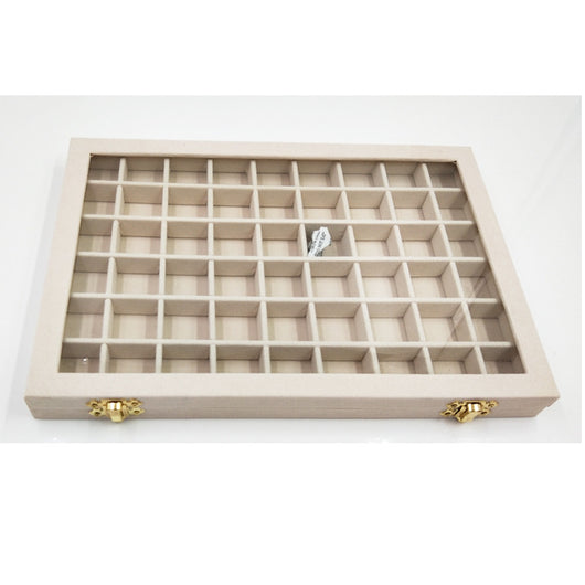 Organizador de Joyas y Accesorios con Tapa de Vidrio - Caja de Almacenamiento Grande - Image 5