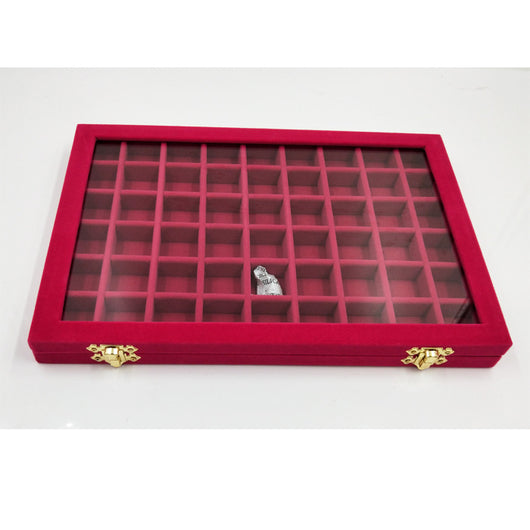 Organizador de Joyas y Accesorios con Tapa de Vidrio - Caja de Almacenamiento Grande - Image 6