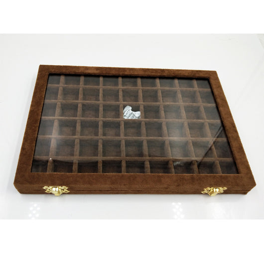 Organizador de Joyas y Accesorios con Tapa de Vidrio - Caja de Almacenamiento Grande - Image 9