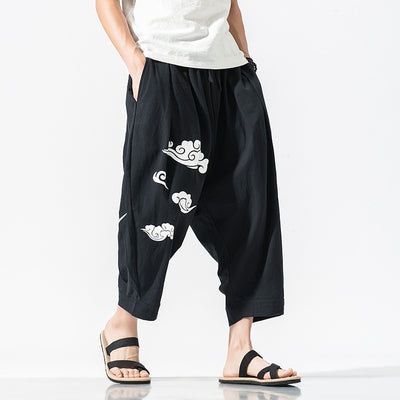 Pantalones Sueltos Casuales Xiangyun - Comodidad Asiática para Hombre - Image 4