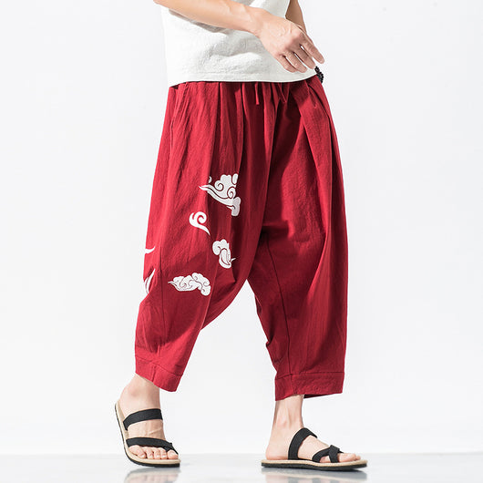 Pantalones Sueltos Casuales Xiangyun - Comodidad Asiática para Hombre - Image 5
